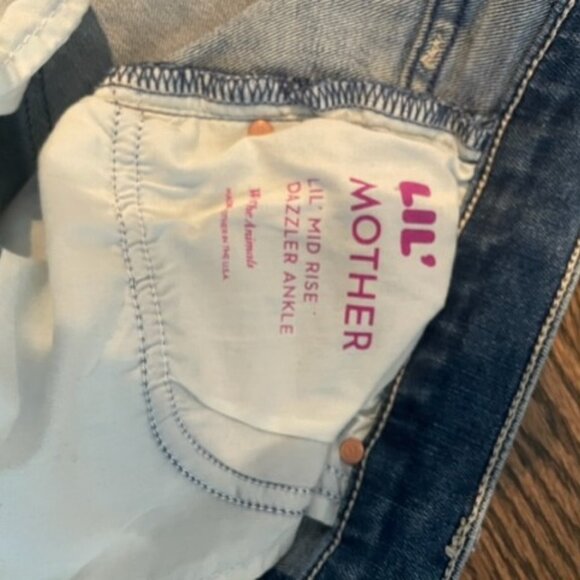 Mother PETITES The Mid Rise Dazzler Ankle Jeans, size 27, worn only once - Picture 3 of 7